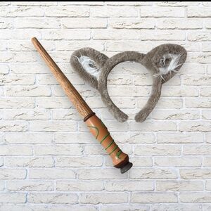 Great Wolf Lodge Ear Headband and Wooden Wand Set